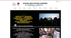 Desktop Screenshot of festiwalczeremcha.pl